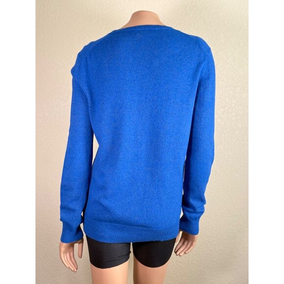 A.P.C. Women's Crewneck Pullover Sweater Blue Speckled - Picture 9 of 11